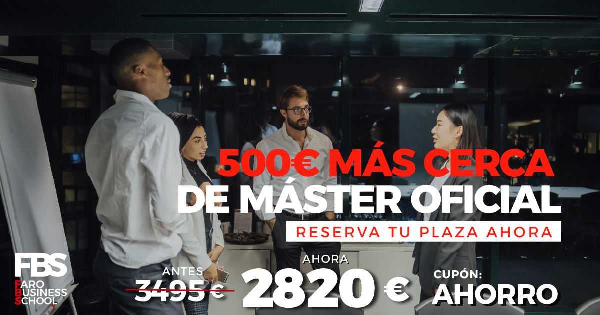 Banner ¡Ahorra 500 euros en tu formación! Consigue tu Máster Oficial por 2995€